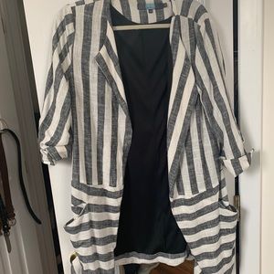 Striped Linen Blazer